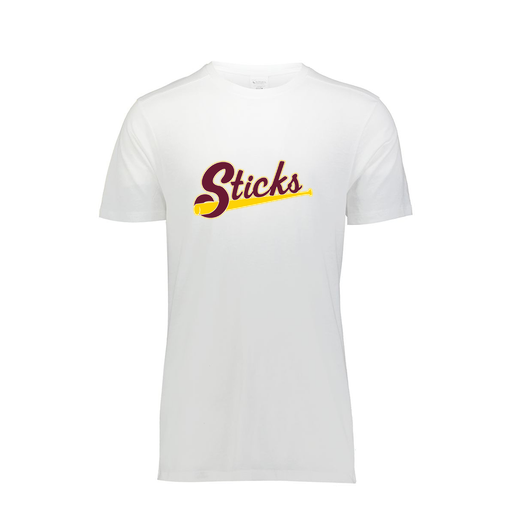 [FTSCUBWH-AS-LOGO3] Decker Men's Tri-Blend T-Shirt - Short Sleeve (Adult S, White, Logo 3)