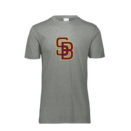 [FTSCUBGY-AS-LOGO2] Decker Men's Tri-Blend T-Shirt - Short Sleeve (Adult S, Gray, Logo 2)