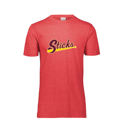 [FTSCUBRD-AS-LOGO3] Decker Men's Tri-Blend T-Shirt - Short Sleeve (Adult S, Red, Logo 3)