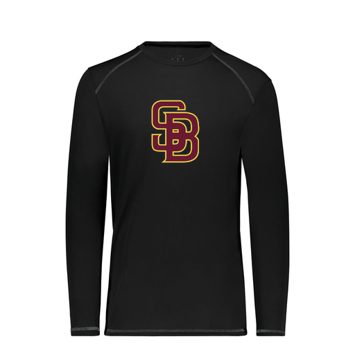 [6845.080.S-LOGO2] Men's SoftTouch Long Sleeve (Adult S, Black, Logo 2)