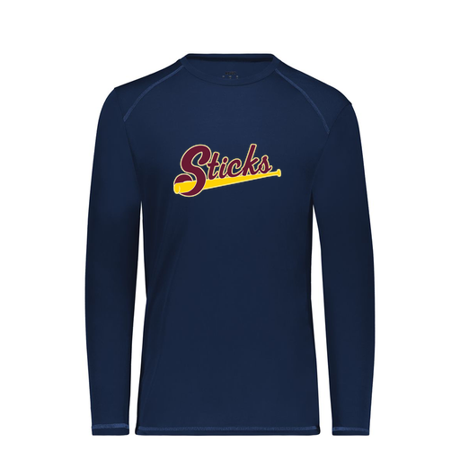[6846.065.S-LOGO3] Youth SoftTouch Long Sleeve (Youth S, Navy, Logo 3)