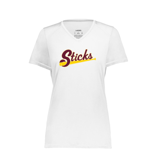 [6844.005.XS-LOGO3] Women's SoftTouch Short Sleeve (Female Adult XS, White, Logo 3)