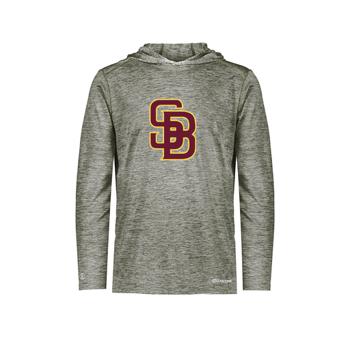 [FOLHCGGY-AS-LOGO2] Decker Men's Charge Hoodie (Adult S, Gray, Logo 2)