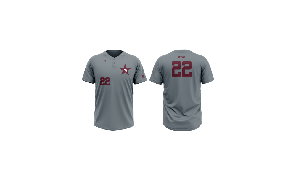 Sticks - PPA - 18U: Grey Two Button Jersey